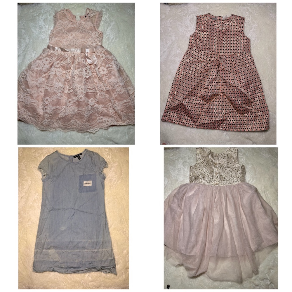 Bundle of 4 Girl Dress Spring/Summer